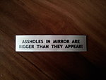 Assholes in mirror a